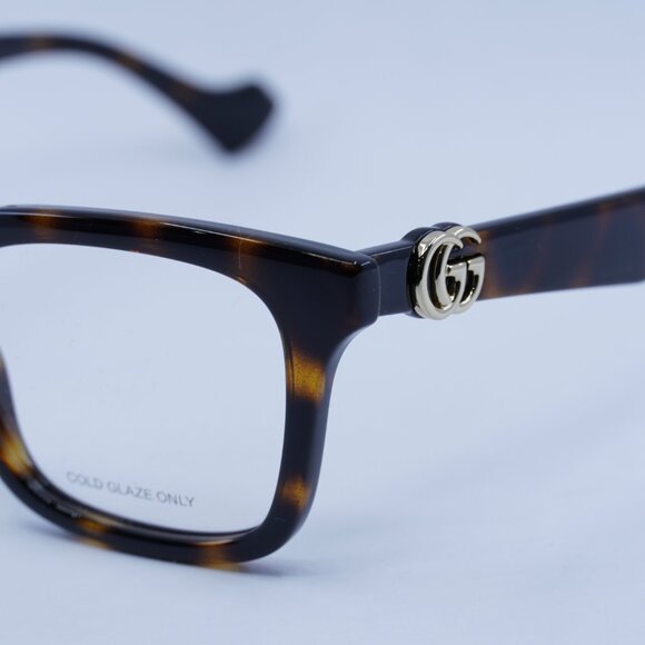 🕶️ New Gucci GG1728O 002 Eyeglasses - Dark Havana Frame - Picture 3 of 12